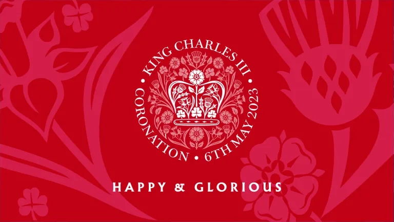 Happy and glorious coronation banner