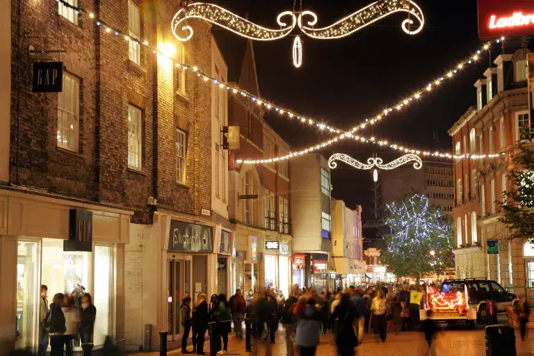 Chelmsford High Street Christmas Lights
