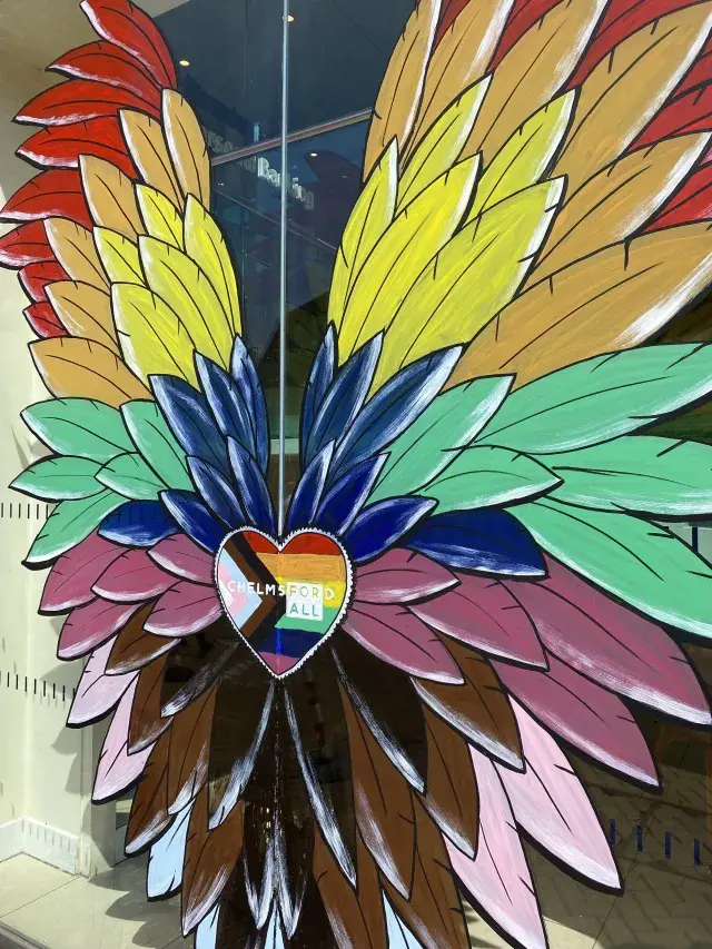 Pride Themed Mural In Chelmsford High Street (Credit: Chelmsford For You)