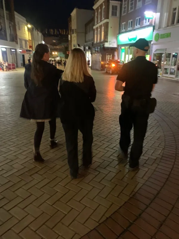 Community Safety Night Patrol In High Street