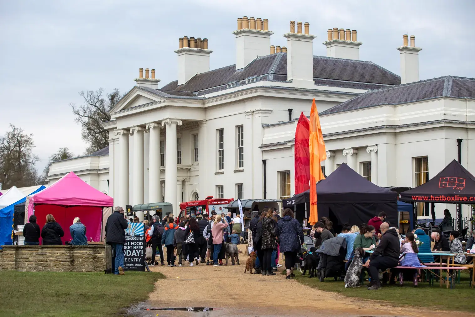 Stalls Outside Hylands House