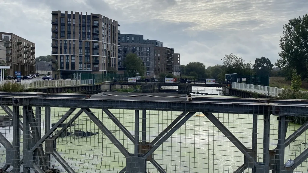 Chelmer Waterside view from Bailey Bridge