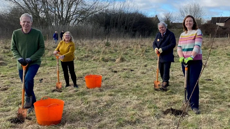 Group Shot Of ECC Councillors Planting Trees