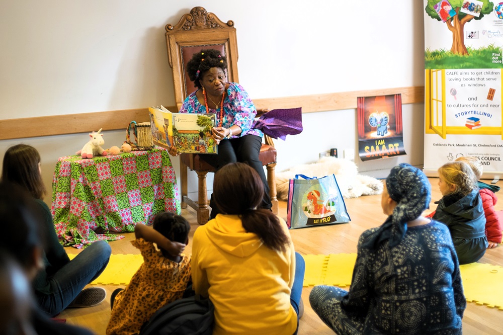 Sade Fadipe Storytelling at Chelmsford Museum for CALFE