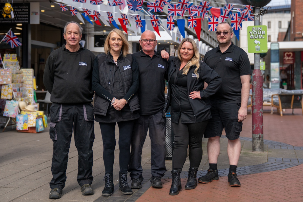 Chelmsford Markets Team Standing Outside The Indoor Market