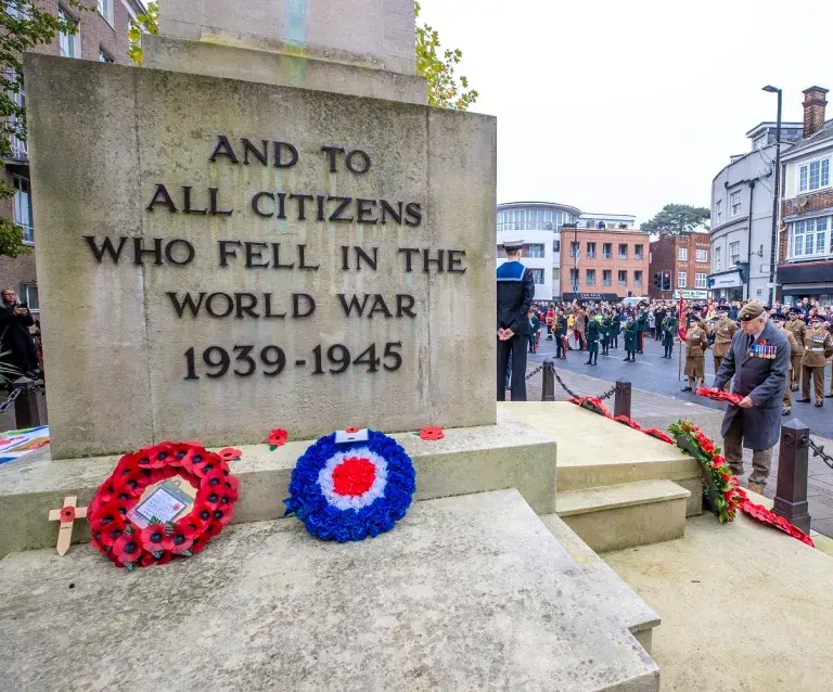 Wreaths At The Memorial