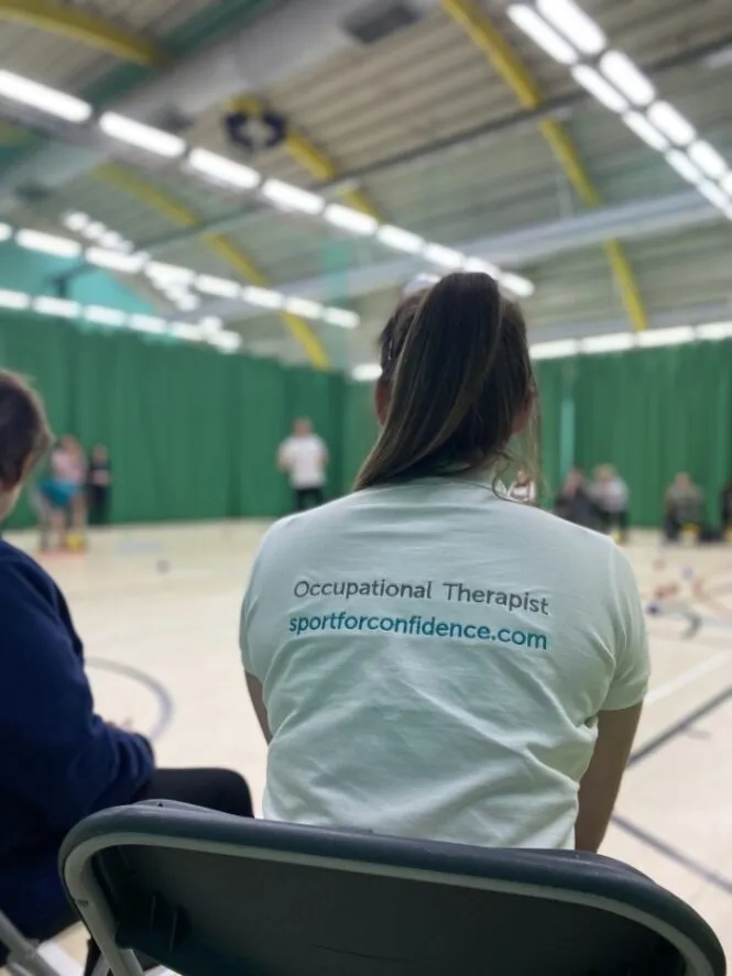 Sport For Confidence Occupational Therapist Watches On As The Class Play Boccia