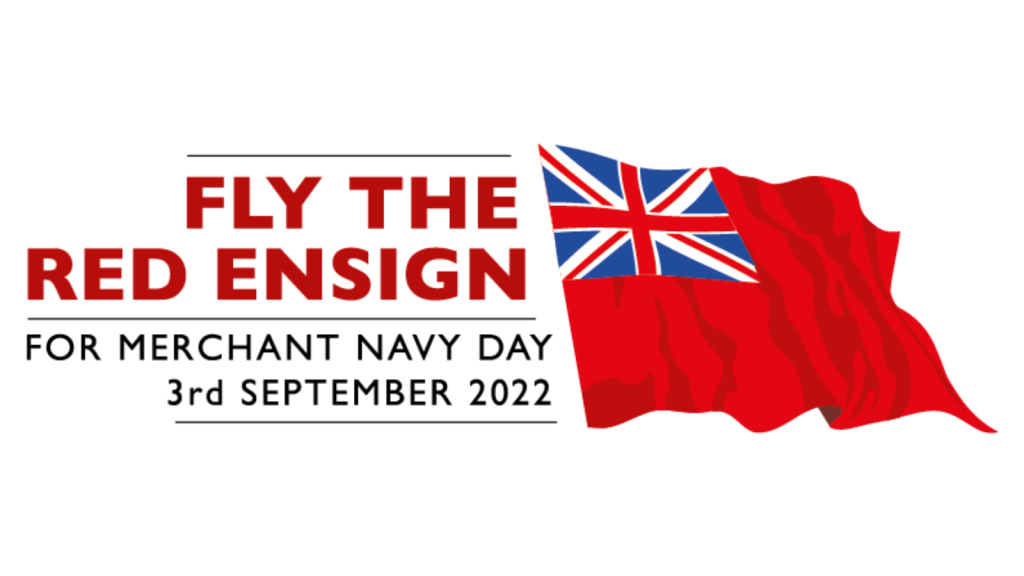 Merchant Navy Day 2022 fly the red ensign poster