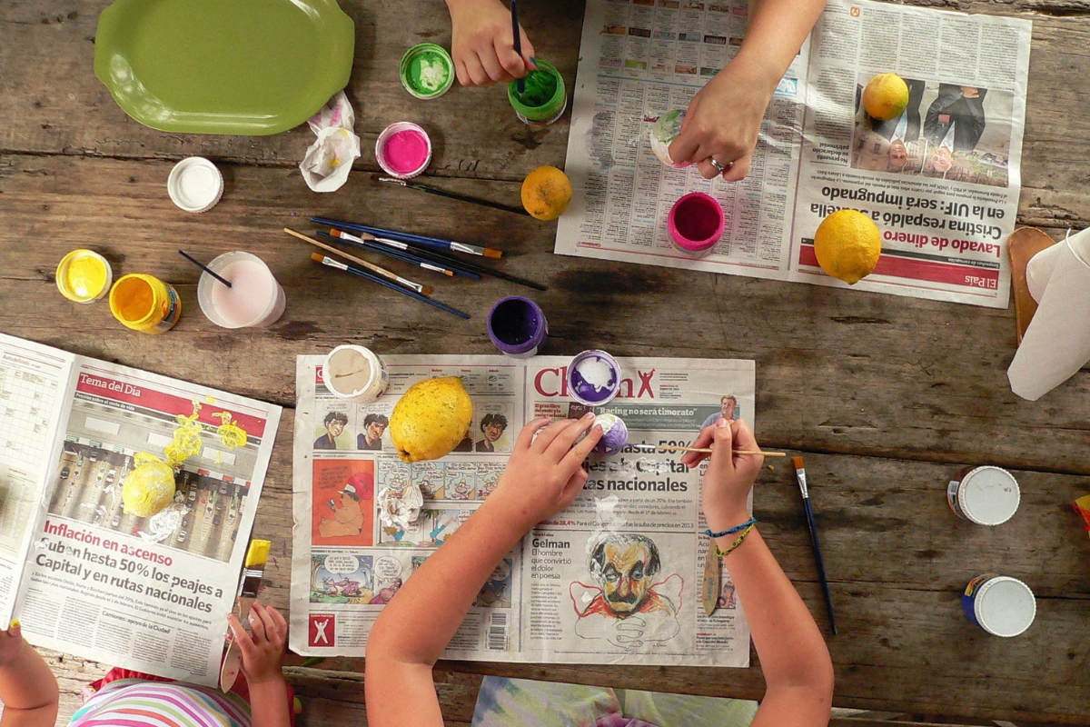 An Arts And Crafts Table