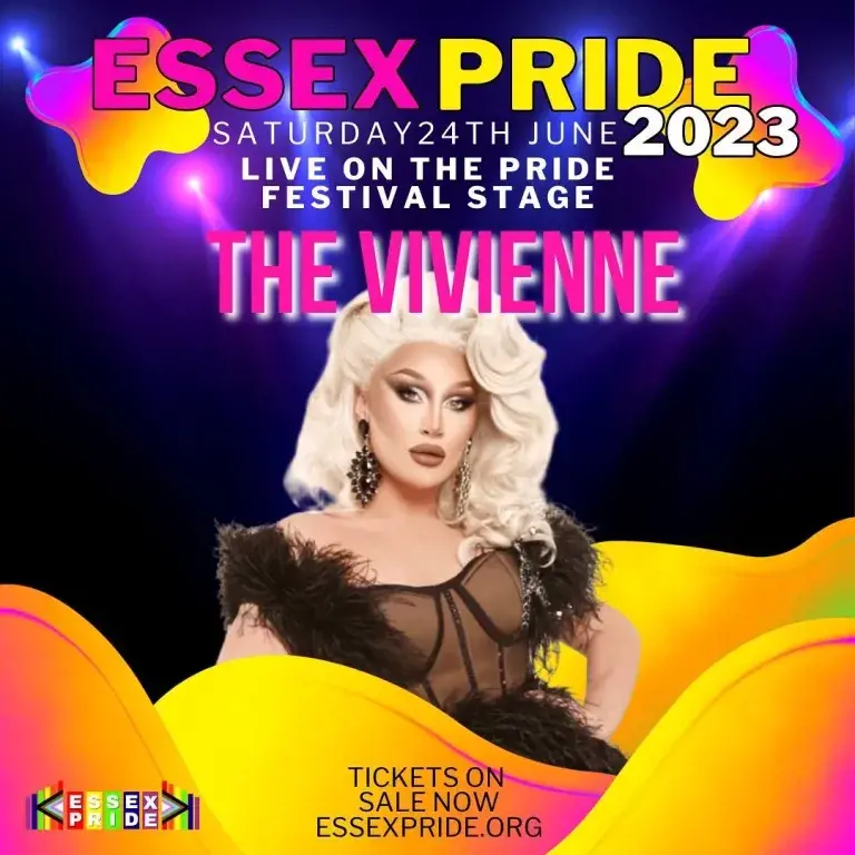 Essex Pride 2023 Poster with The Vivian (Credit: Essex Pride)