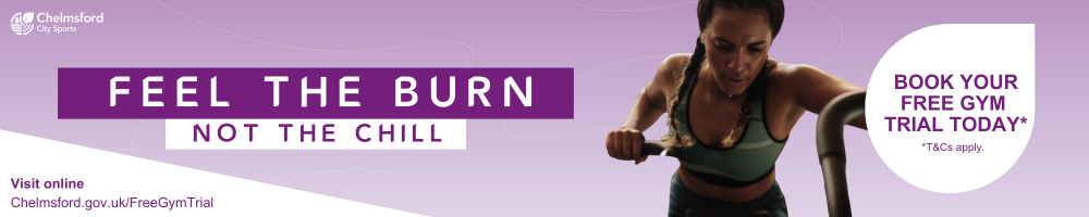 feel the burn, not the chill. Book your free gym tiral today (terms apply)