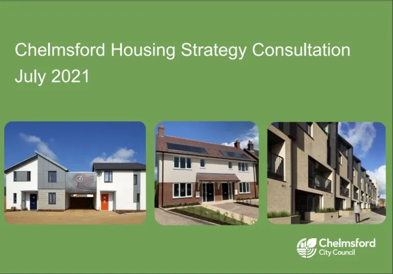 Front Cover Of Chelmsford Housing Strategy Consultation Document
