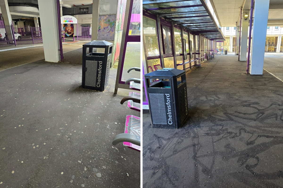 Before And After Bus Stop