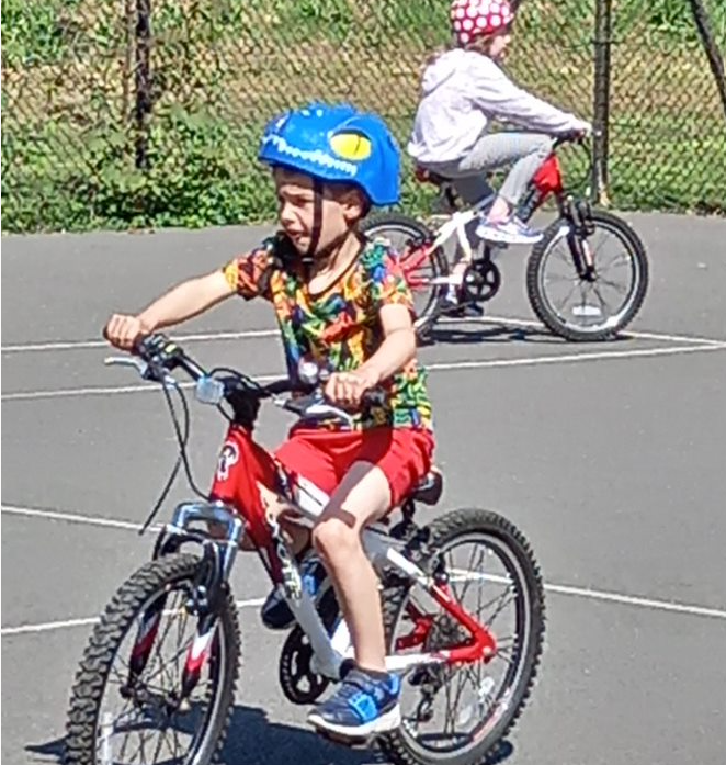Children Take Part In A Cycling Lesson