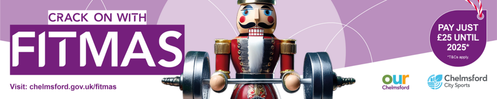 Crack on with Fitmas (Nutcracker figure holding a bar weight)