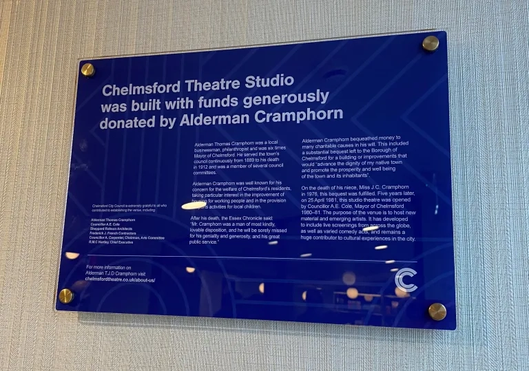Information board inside Theatre