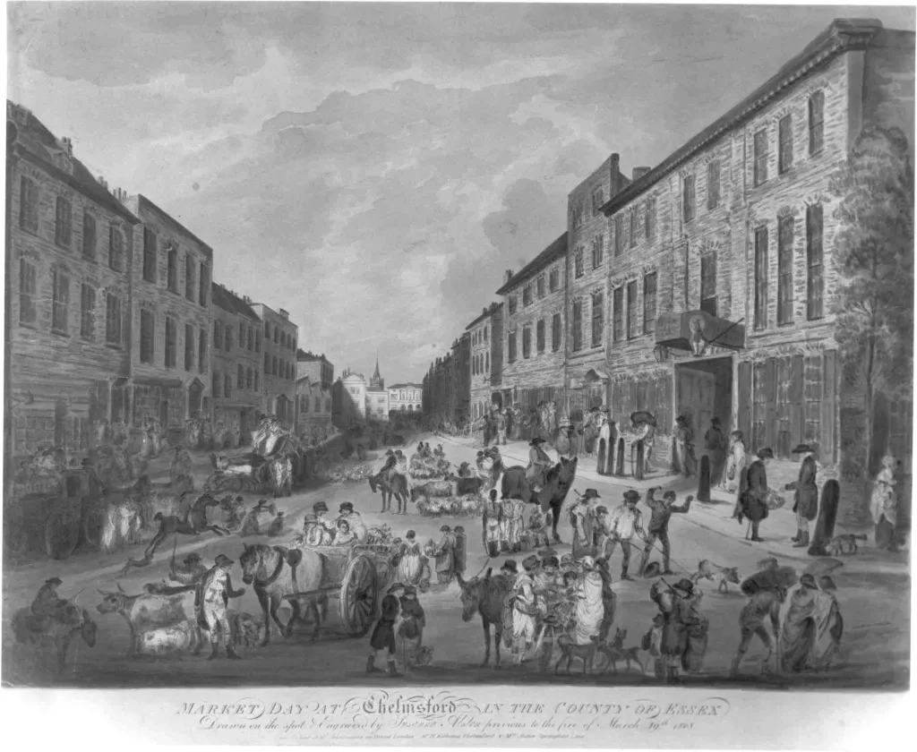 Market day at Chelmsford by Susannah Alston, 1808