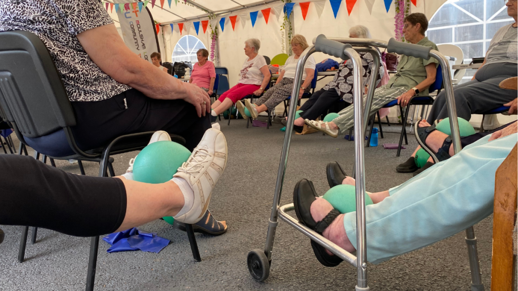 Seated exercise class 01