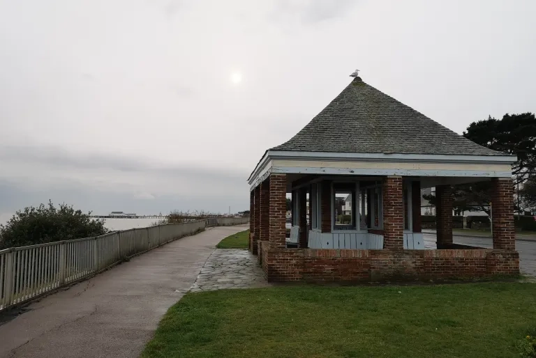 The memorial promenade shelter in Clacton-on-Sea