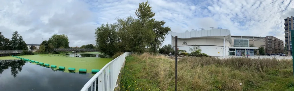 Panoramic of river Chelmer and Essex Records Office