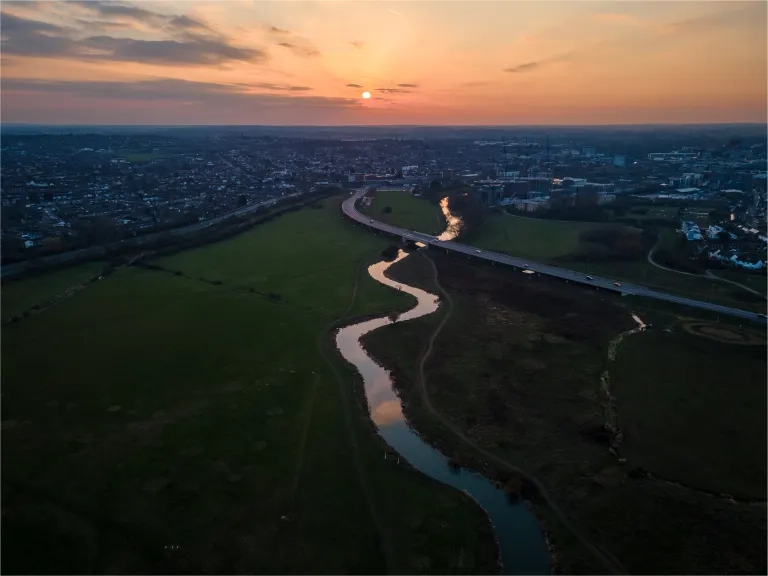 Aerial View Of River Chelmer (Credit Muhammad Yaqub Ali Akbar)