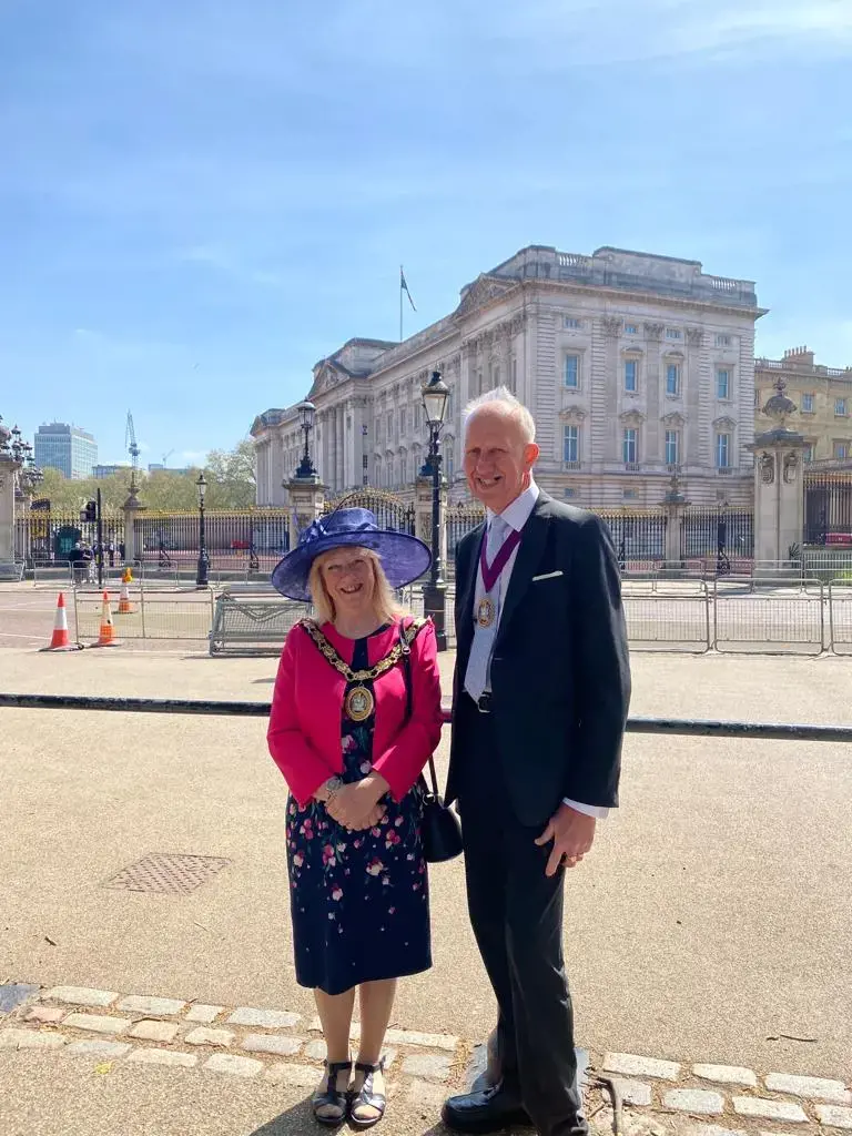 Mayor Dobson At Buckingham Palace