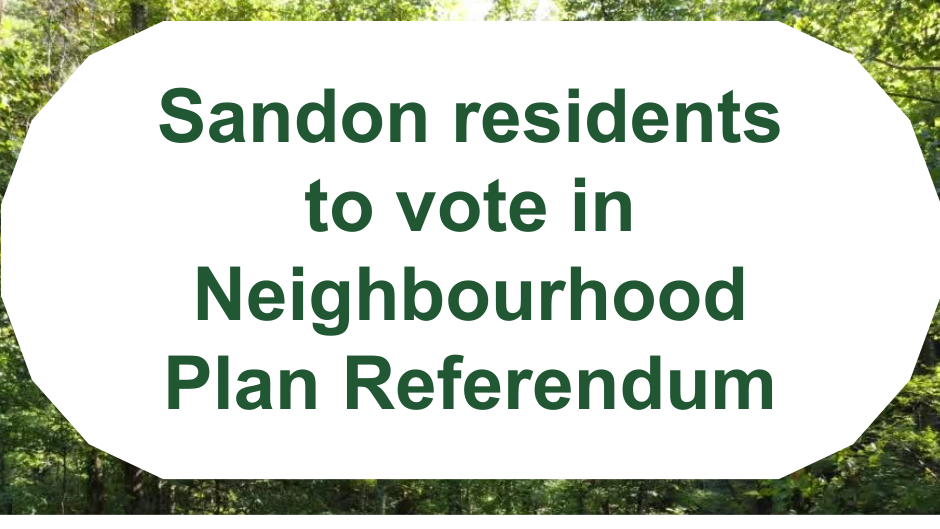 Sandon Neighbourhood Plan referendum