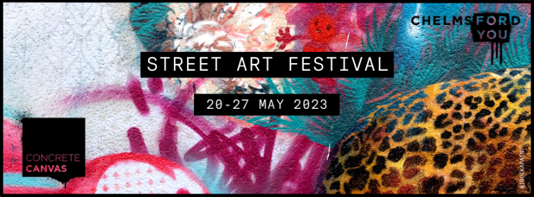 Street art festival banner
