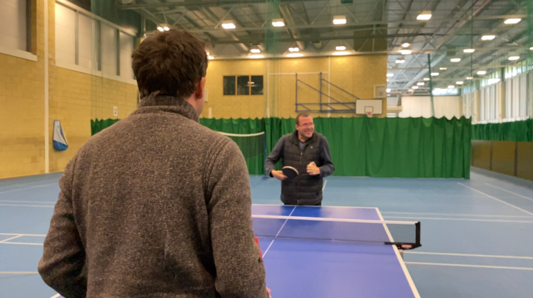 Participants Play Table Tennis At With You In Mind Session