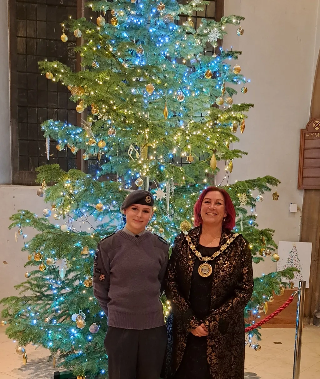 Mayor And Mayor's Cadet At Civic Carol Service 2023