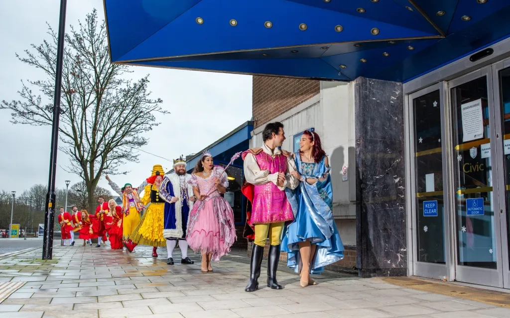 Sleeping Beauty 2020 Cast Outside Civic