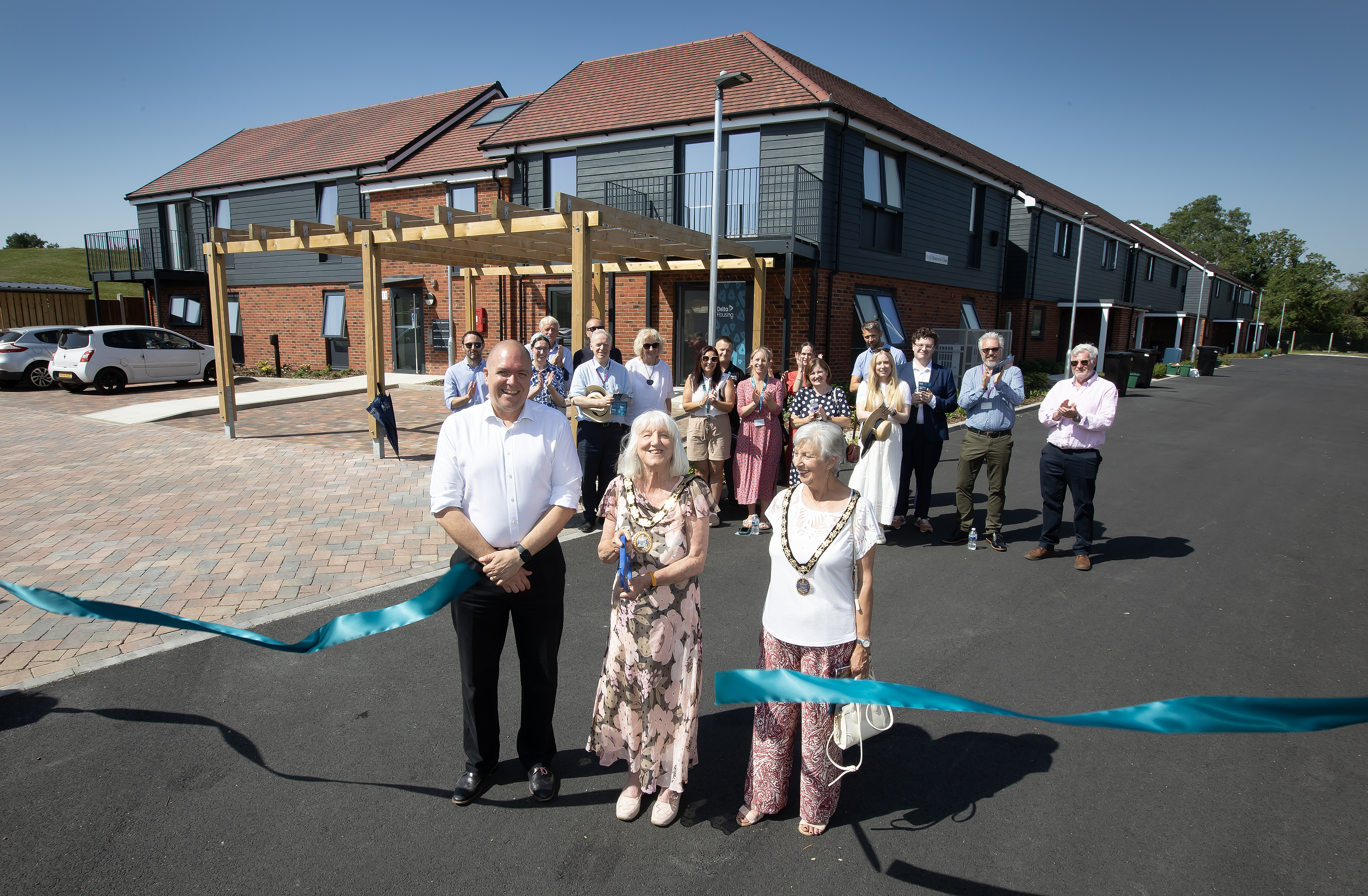 Ribbon cutting ceremony to open Reservoir Close.jpg