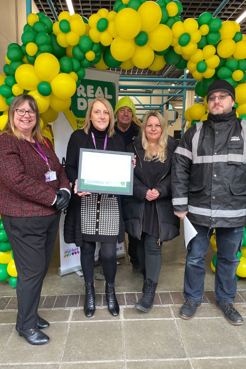 Chelmsford Market Management Team With Their Real Deal Accreditation