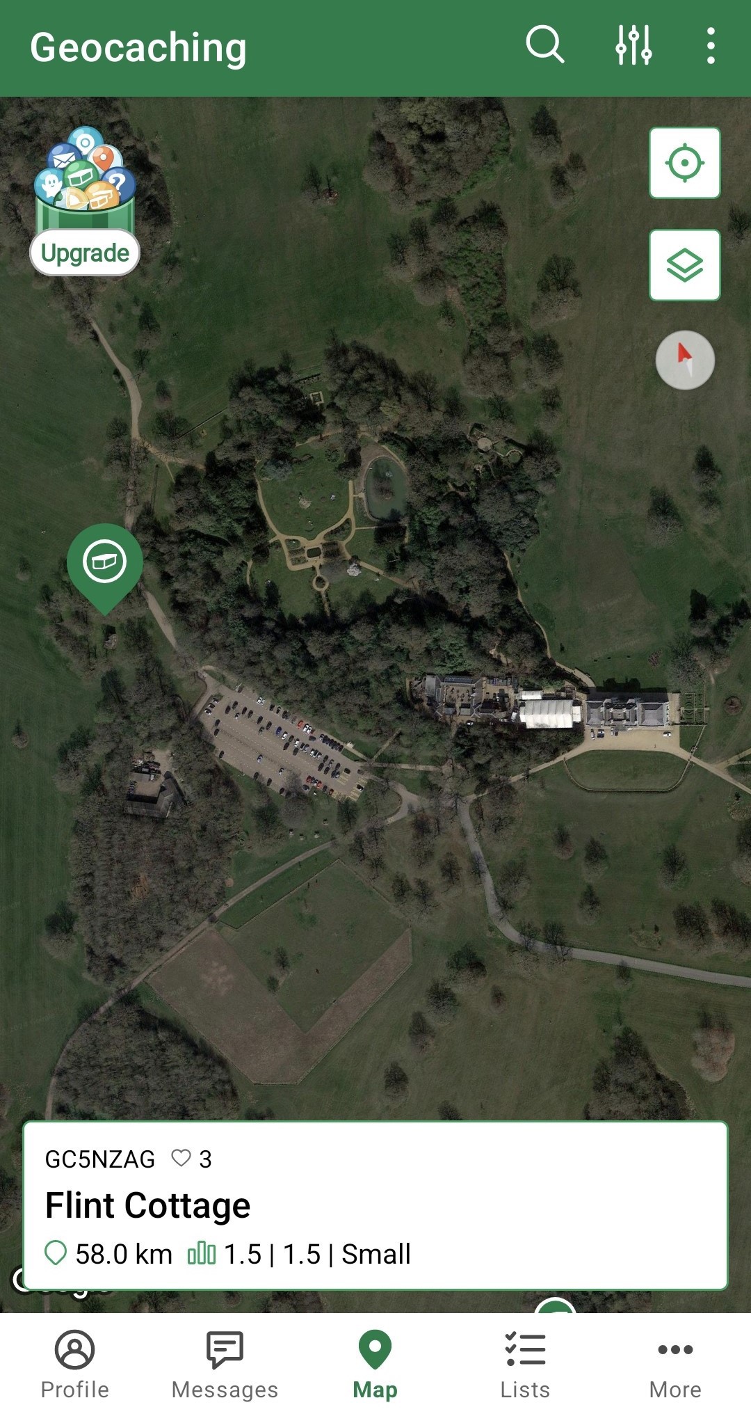 Geocaching Hylands screenshot