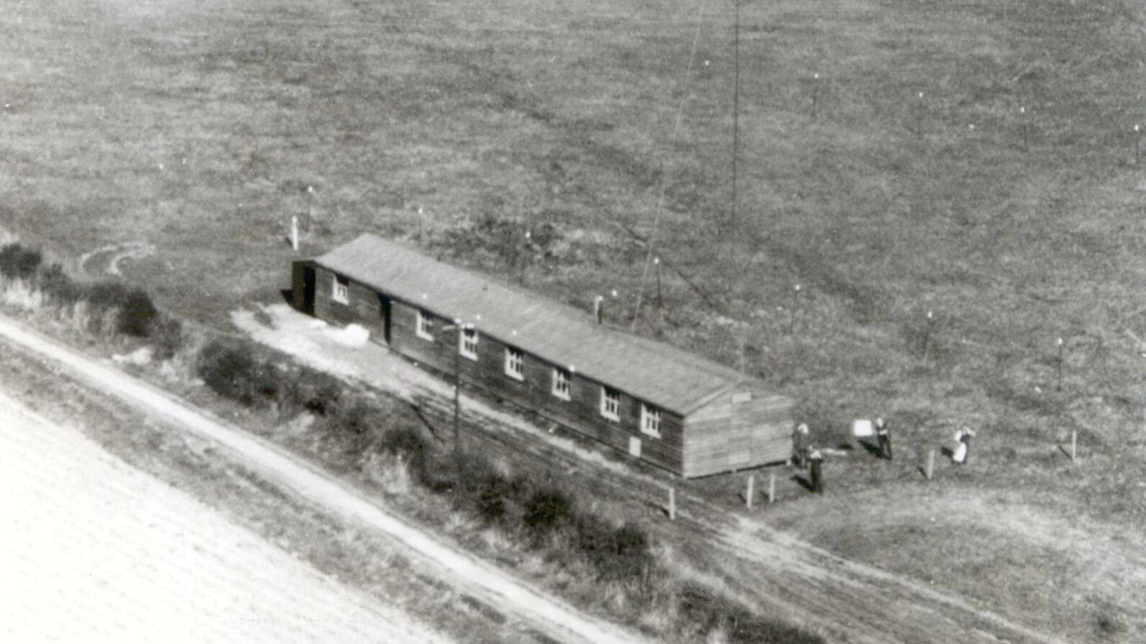 Aerial Shot Of The Writtle Hut In Situ