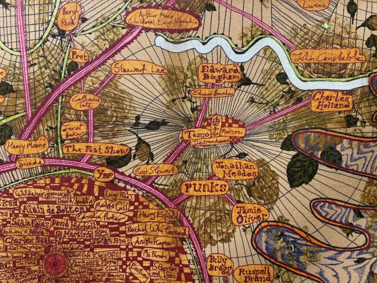 Detailed closeup of 'England as seen from Lockdown in Islington' by Grayson Perry