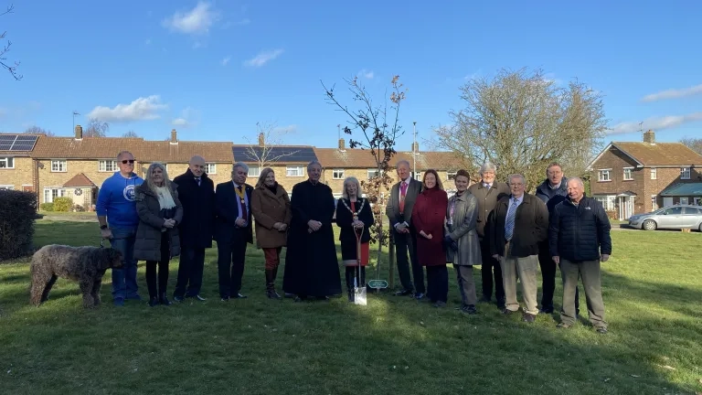 Mayor of Chelmsford at a special planting to remember her time in office