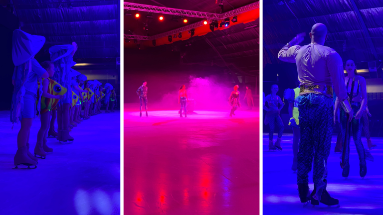 3 images from performance on ice