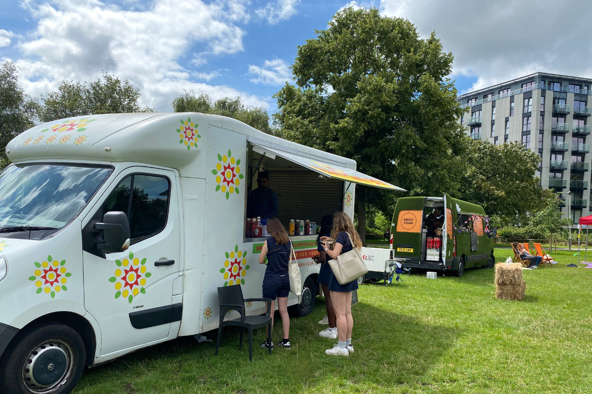 Food Trucks Provided Lunchtime Refreshments