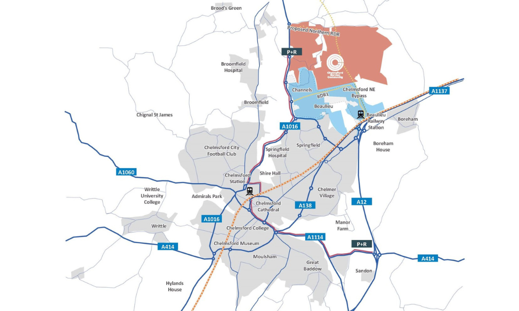 Aru Chelmsofrd Map Major step forward for Garden Community in Chelmsford | City Life