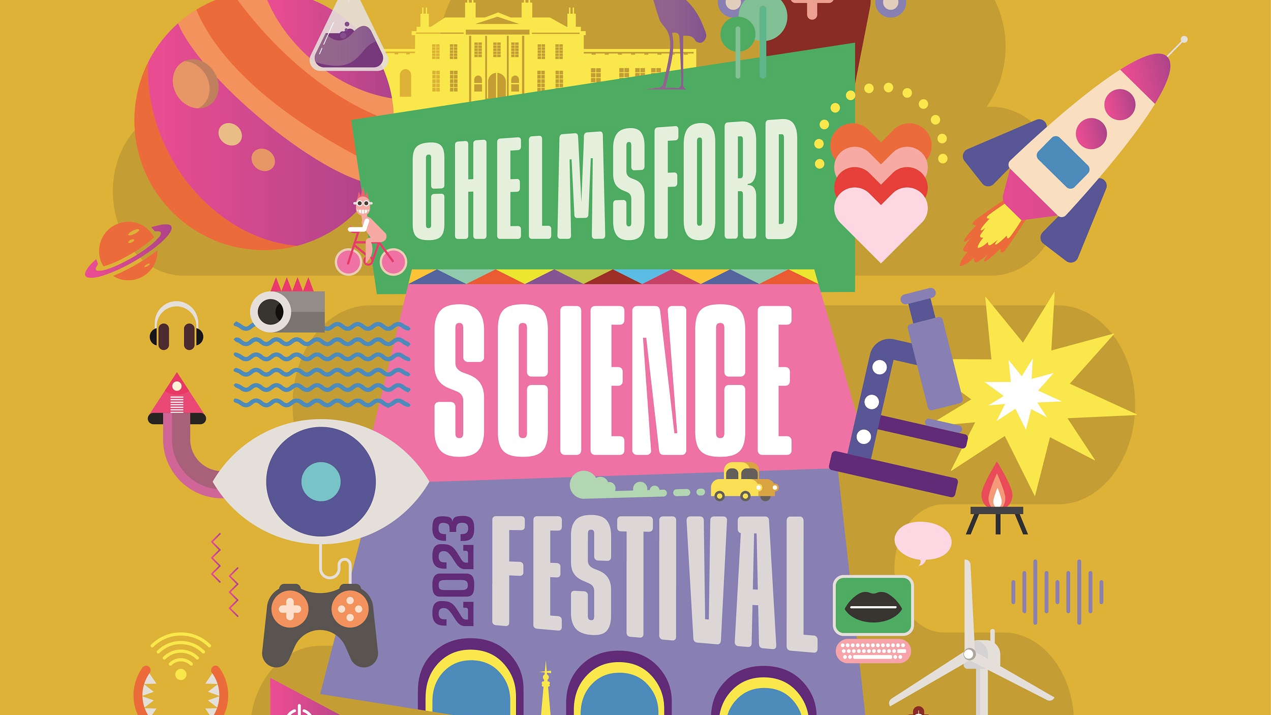 Chelmsford Science Festival Logo & Social Post Reduced