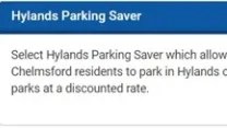 Hylands Parking Saver Step 1