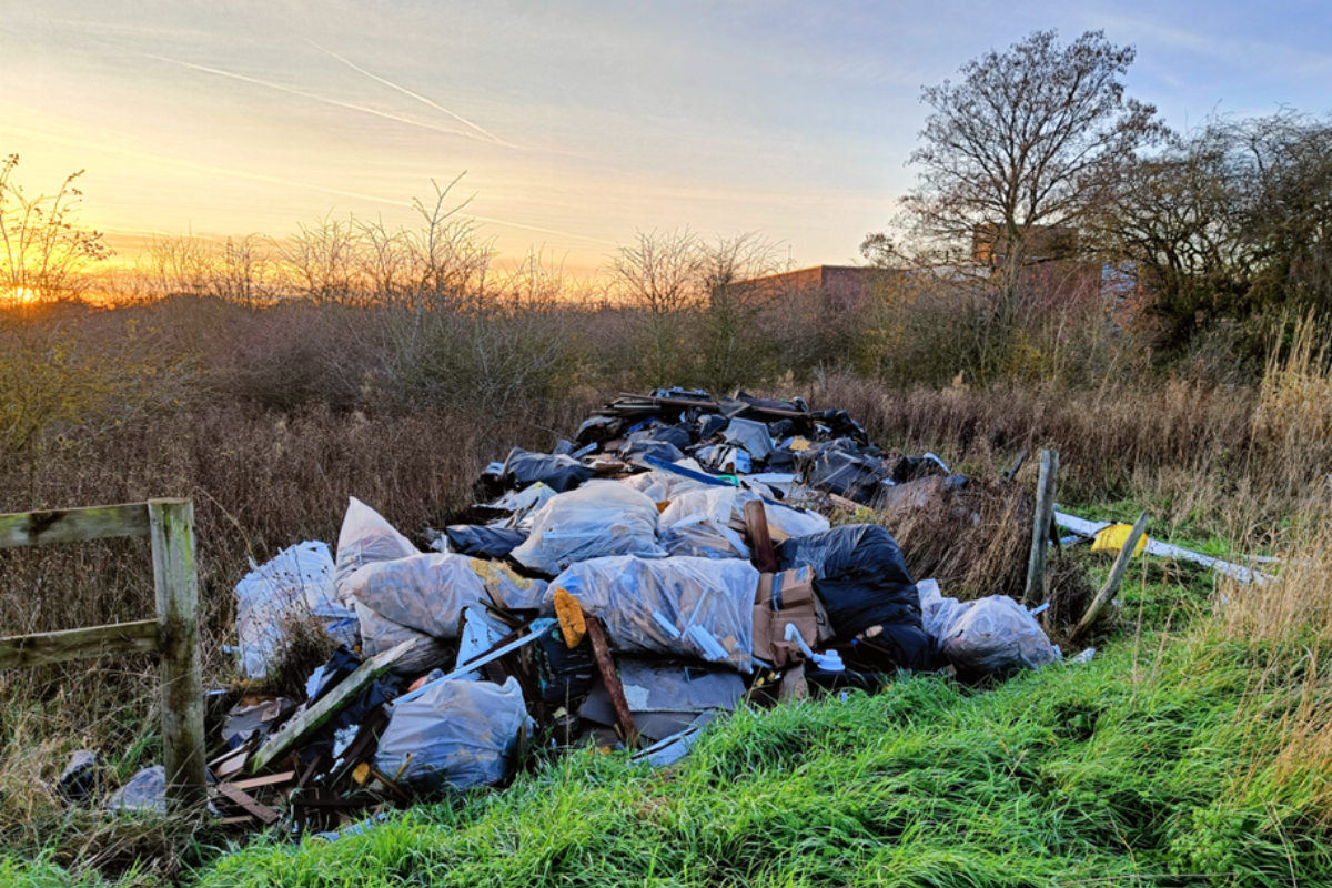 Example Of A Large Fly Tip In Chelmsford