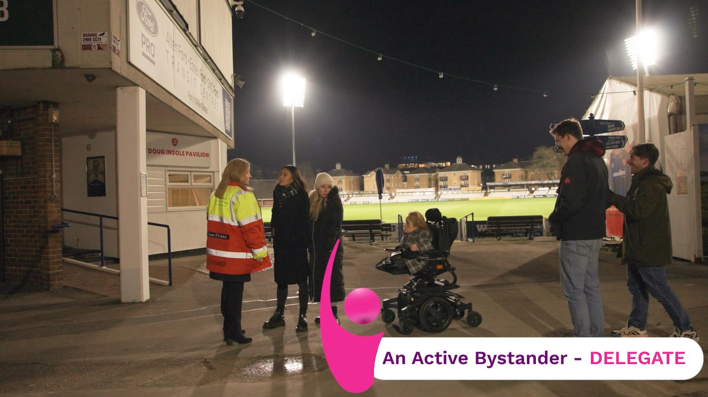 An Active Bystander DELEGATES Dealing With Threatening Behaviour To A Capable Guardian