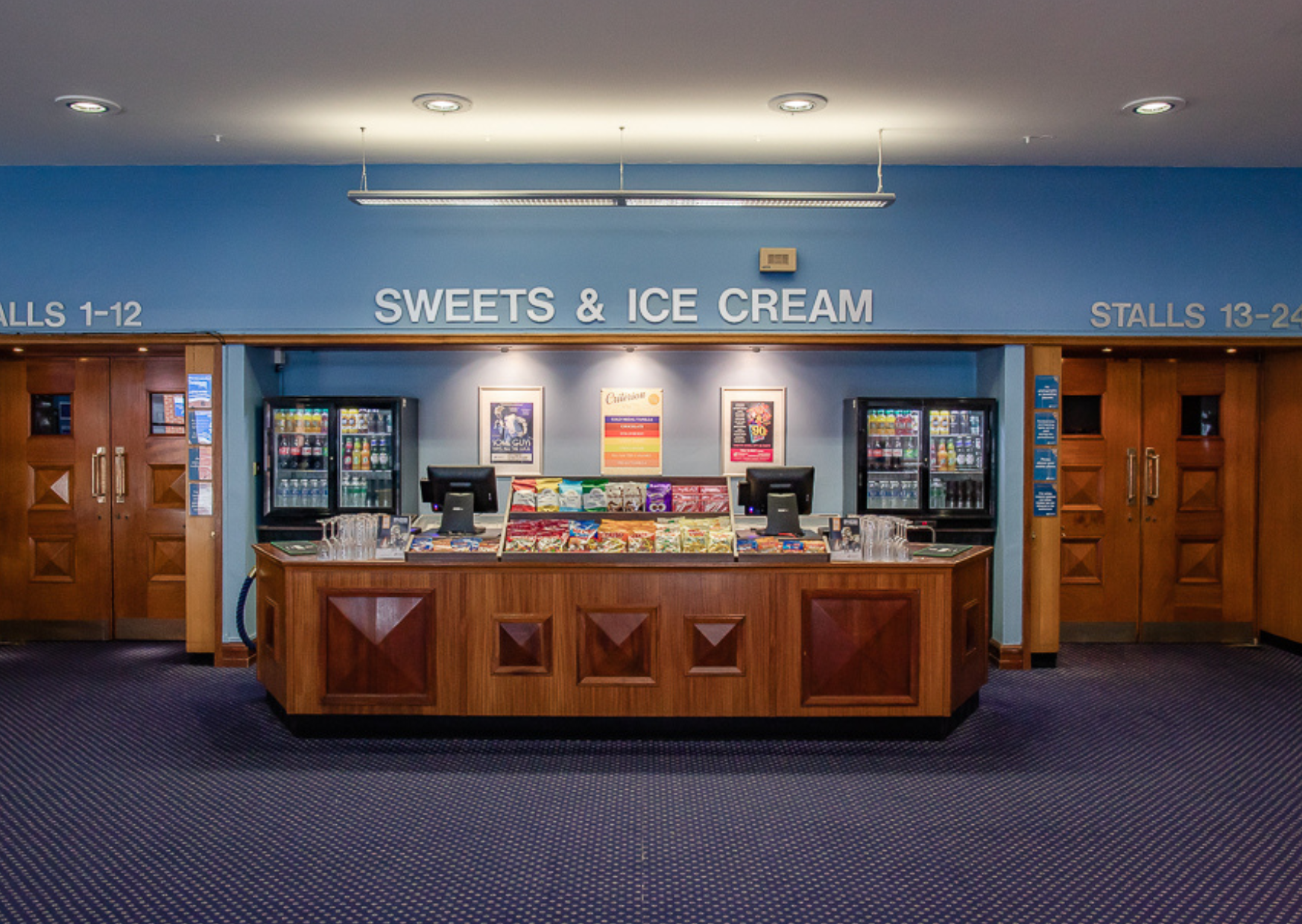 Sweets and ice cream stand