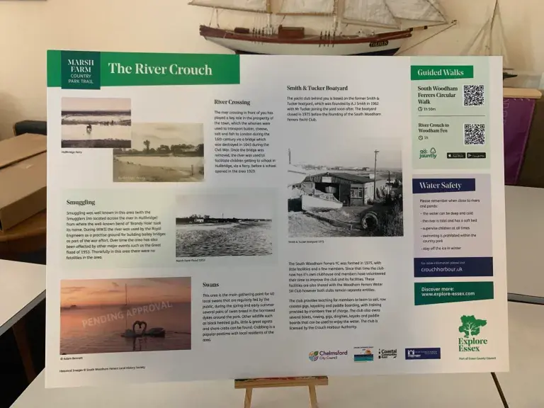 River Crouch information board
