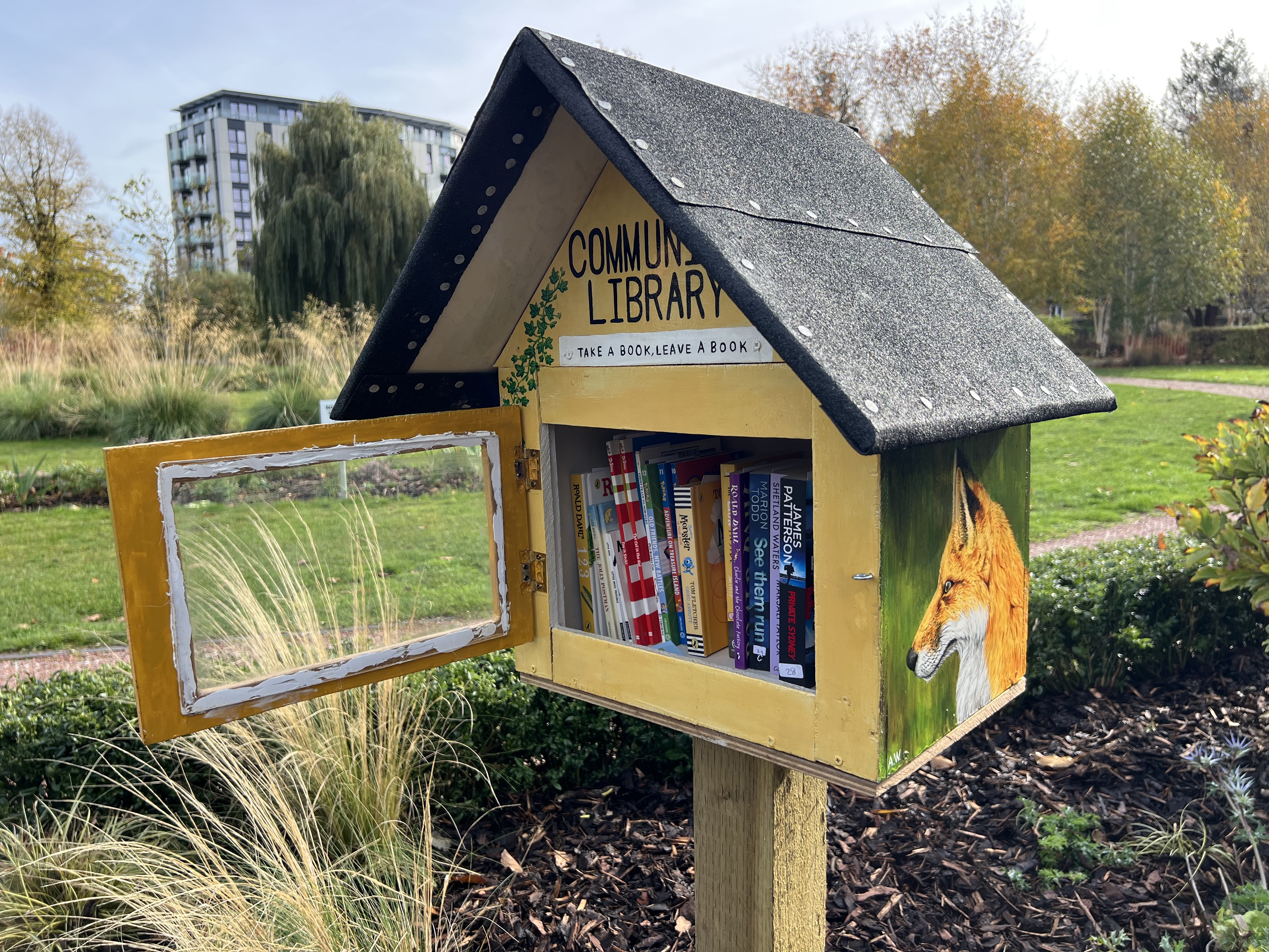 Community Library book box in Central Park (1)