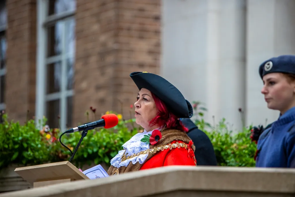 Mayor Speaks At Remembrance Sunday 2023