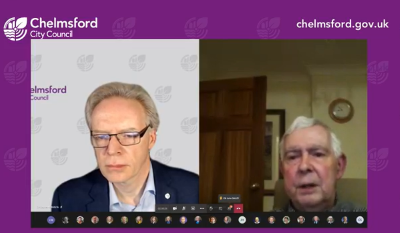 Online Council Meeting Screenshot