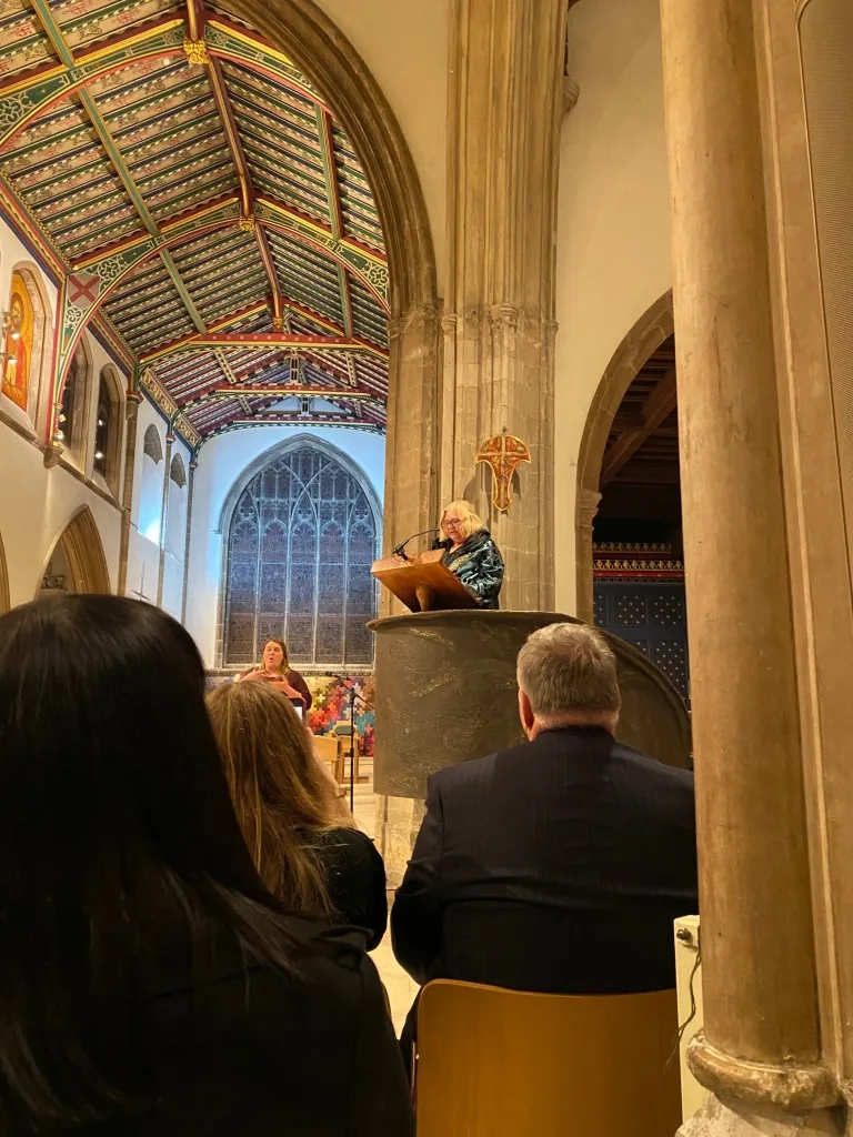 Mayor at the pulpit